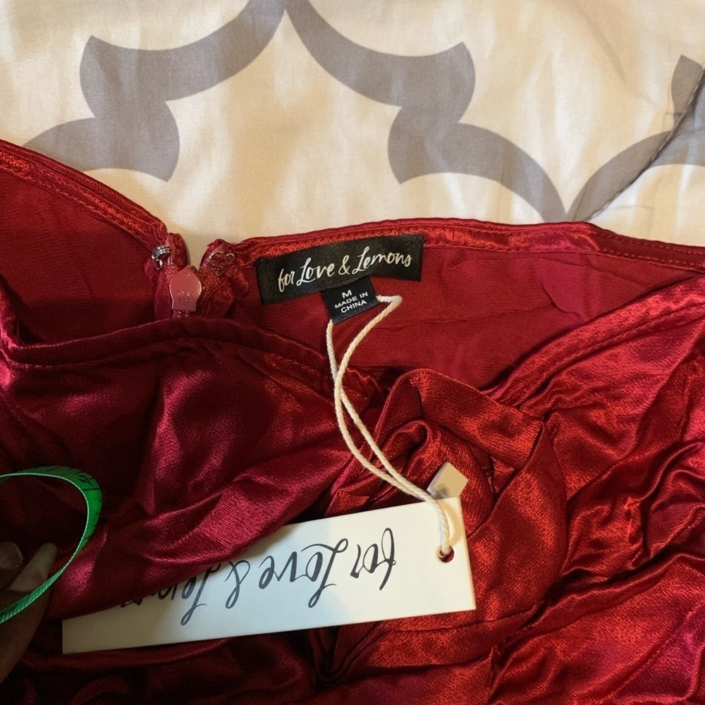For Love And Lemons Scarlet Red Dress - Picture 4 of 8